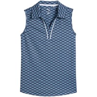 Puma Junior Scallop Sleeveless Golf Polo
