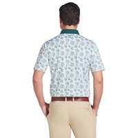 Puma Men's Pique Flower Fields Golf Polo, White