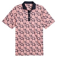Puma Men's Pique Flower Fields Golf Polo