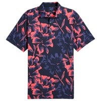 Puma Men's MATTR Broken Flower Golf Polo
