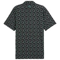 Puma Men's MATTR Paradise Flower Golf Polo, Black