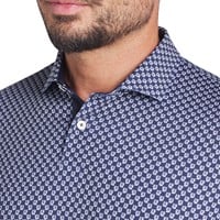 Puma Men's MATTR Micro Floral Golf Polo, Navy