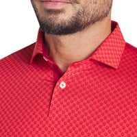 Puma Men's MATTR Micro Floral Golf Polo, Red