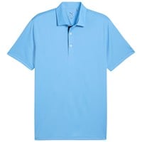 Puma Men's Pure 2.0 Solid Golf Polo, Light Blue