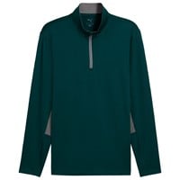 Puma Men's Pure 2.0 1/4 Zip Golf Pullover, Dark Green