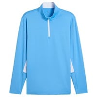 Puma Men's Pure 2.0 1/4 Zip Golf Pullover, Light Blue