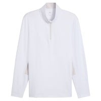 Puma Men's Pure 2.0 1/4 Zip Golf Pullover, White