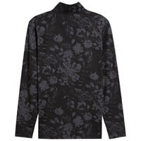 Puma Men's Pure 2.0 Rose Print 1/4 Zip Golf Pullover, Black