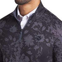 Puma Men's Pure 2.0 Rose Print 1/4 Zip Golf Pullover, Black