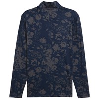 Puma Men's Pure 2.0 Rose Print 1/4 Zip Golf Pullover, Navy