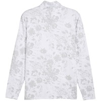 Puma Men's Pure 2.0 Rose Print 1/4 Zip Golf Pullover, White