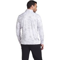 Puma Men's Pure 2.0 Rose Print 1/4 Zip Golf Pullover, White