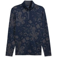 Puma Men's Pure 2.0 Rose Print 1/4 Zip Golf Pullover, Navy