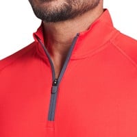 Puma Men's You-V 1/4 Zip Golf Pullover, Red