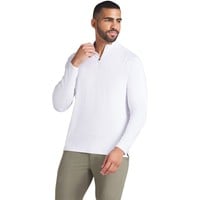 Puma Men's You-V 1/4 Zip Golf Pullover, White