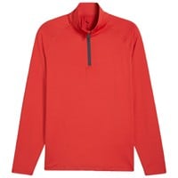 Puma Men's You-V 1/4 Zip Golf Pullover, Red