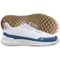 Puma Men's Ignite Elevate X SL Golf Shoes, White/Dark Blue