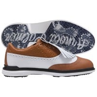 Puma Men's X Arnold Royale Wingtip Golf Shoes, White/Brown