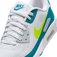 NIKE Mens Air Max 90 G Golf Shoes, White/Blue