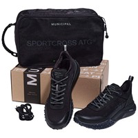 Municipal Men's Sportcross ATG Golf Shoes, Black/Black