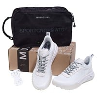 Municipal Men's Sportcross ATG Golf Shoes, White/White