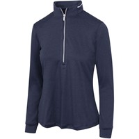 Greg Norman Women's Leaderboard 1/4 Zip Golf Pullover, Navy