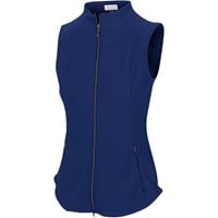 Greg Norman Women's Rib Funnel Collar Golf Vest, Navy