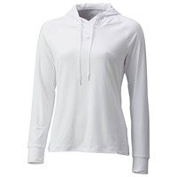 Greg Norman Women's Long Sleeve Golf Hoodie, White