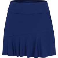 Greg Norman Women's Asymmetrical Flounce 17in Golf Skort, Navy