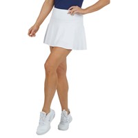 IBkul Women's Solid Swing Golf Skort, White