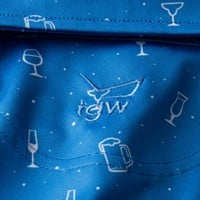TGW Men's Cocktail Print Golf Polo, Blue