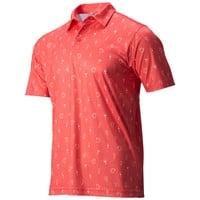 TGW Men's Cocktail Print Golf Polo, Coral