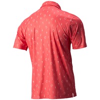 TGW Men's Cocktail Print Golf Polo, Coral
