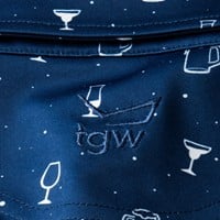 TGW Men's Cocktail Print Golf Polo, Navy
