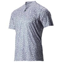 TGW Men's Printed Collarless Golf Polo, Grey