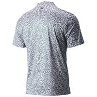 TGW Men's Printed Collarless Golf Polo, Grey