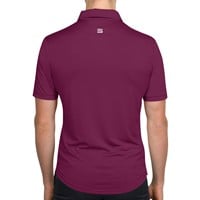 366 Golf Men's Round Hem Golf Polo, Purple