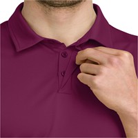 366 Golf Men's Round Hem Golf Polo, Purple