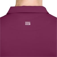366 Golf Men's Round Hem Golf Polo, Purple