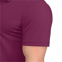 366 Golf Men's Round Hem Golf Polo, Purple