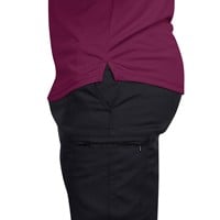 366 Golf Men's Round Hem Golf Polo, Purple