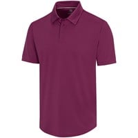 366 Golf Men's Round Hem Golf Polo, Purple