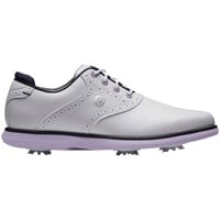 FootJoy Women's Traditions Golf Shoes - Previous Season Style, White/Purple