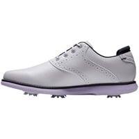 FootJoy Women's Traditions Golf Shoes - Previous Season Style, White/Purple