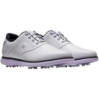 FootJoy Women's Traditions Golf Shoes - Previous Season Style, White/Purple