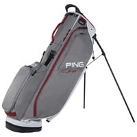 PING 2026 Hoofer Lite Golf Stand Bag, Grey/Red