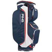 PING 2026 Traverse Golf Cart Bag, Navy/White