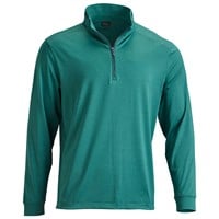 Greg Norman Men's Leaderboard 1/4 Zip Stretch Golf Pullover, Dark Green