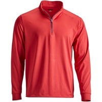 Greg Norman Men's Leaderboard 1/4 Zip Stretch Golf Pullover, Red
