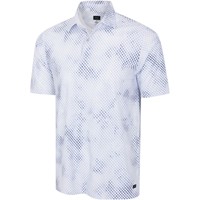 Greg Norman Men's Digital Fin Stretch Golf Polo